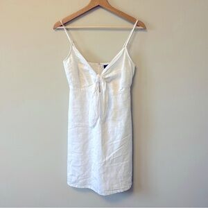 Dynamite Linen Summer Dress White Mini Dress size Xs